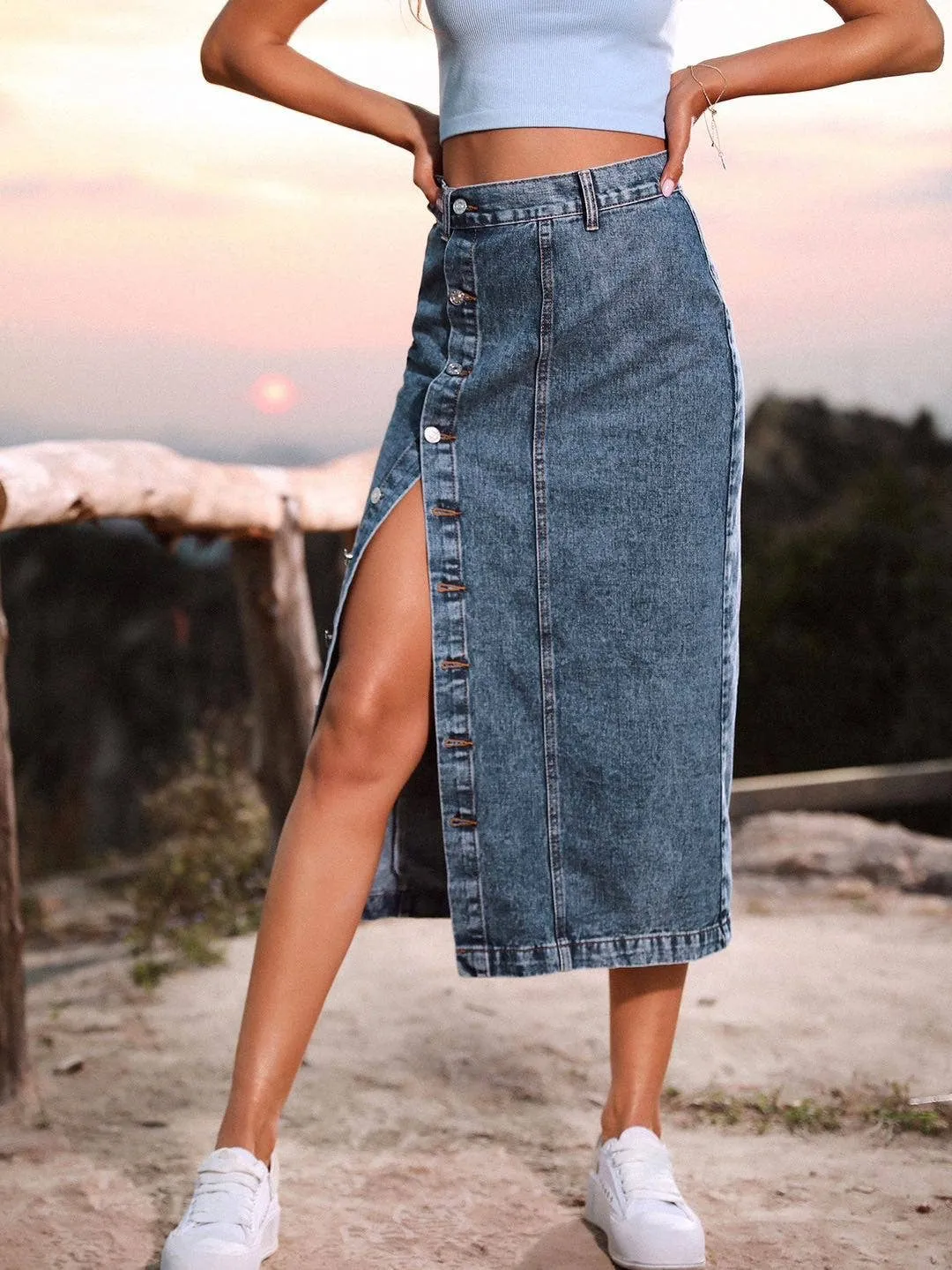 The Rachel Denim Skirt