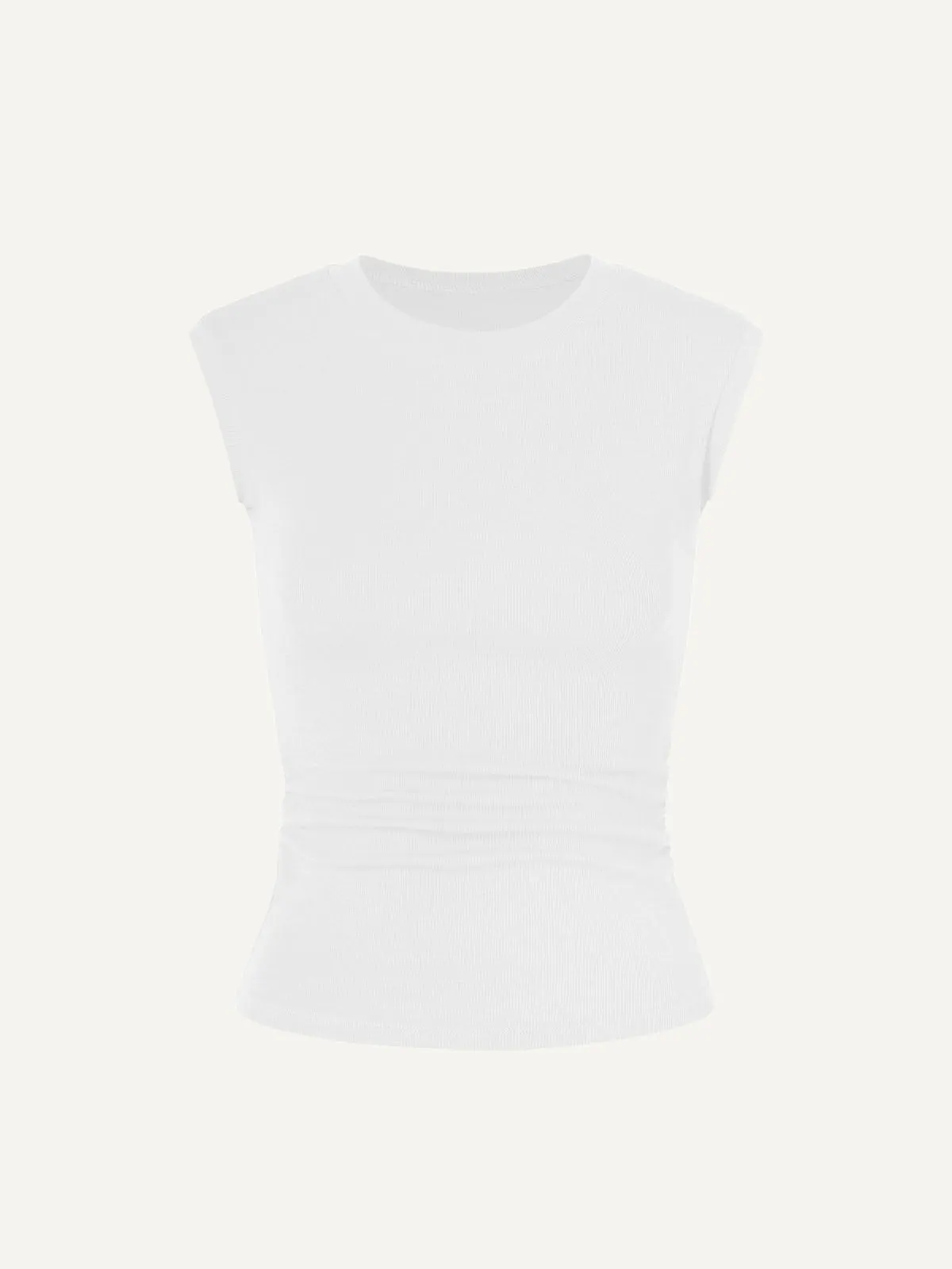Thermal Crew Ruched Side T-Shirt
