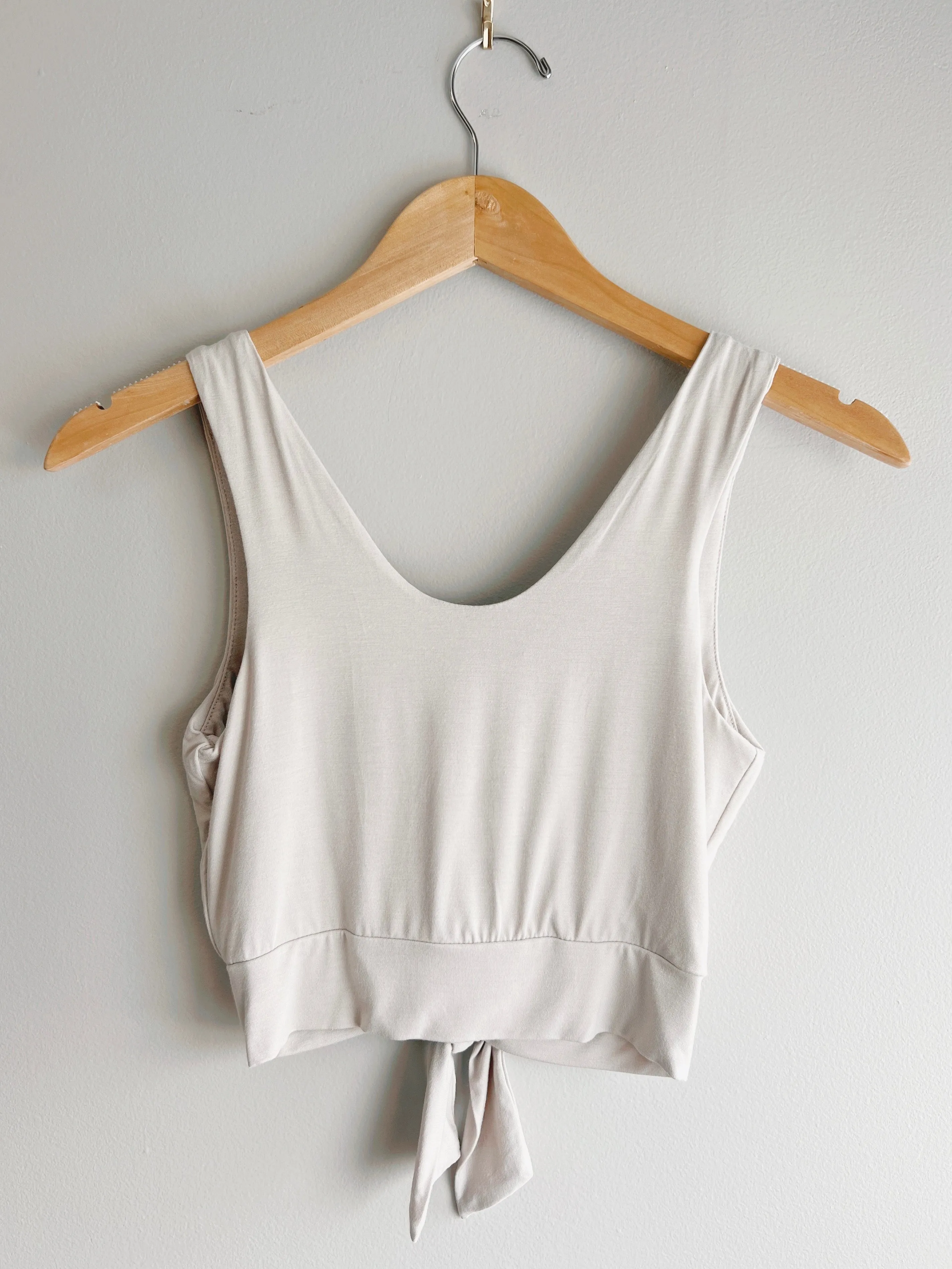 Tie Front Crop Tank (FINAL SALE)