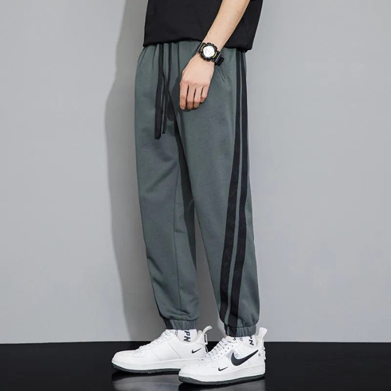 Trendy Casual Sports Loose Fit Harem Patchwork Sweatpant