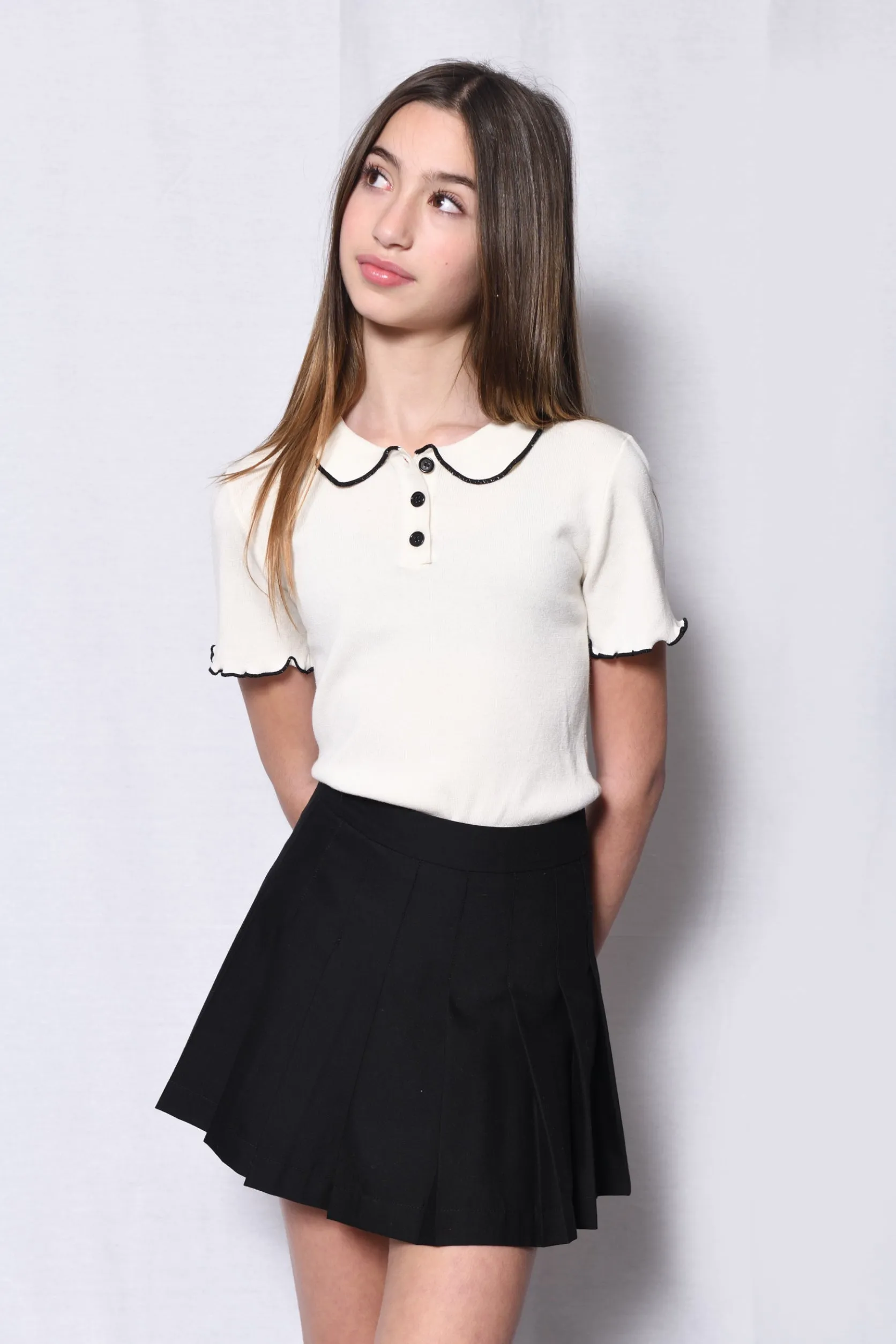 TWEEN HEATHER SKIRT - FINAL SALE