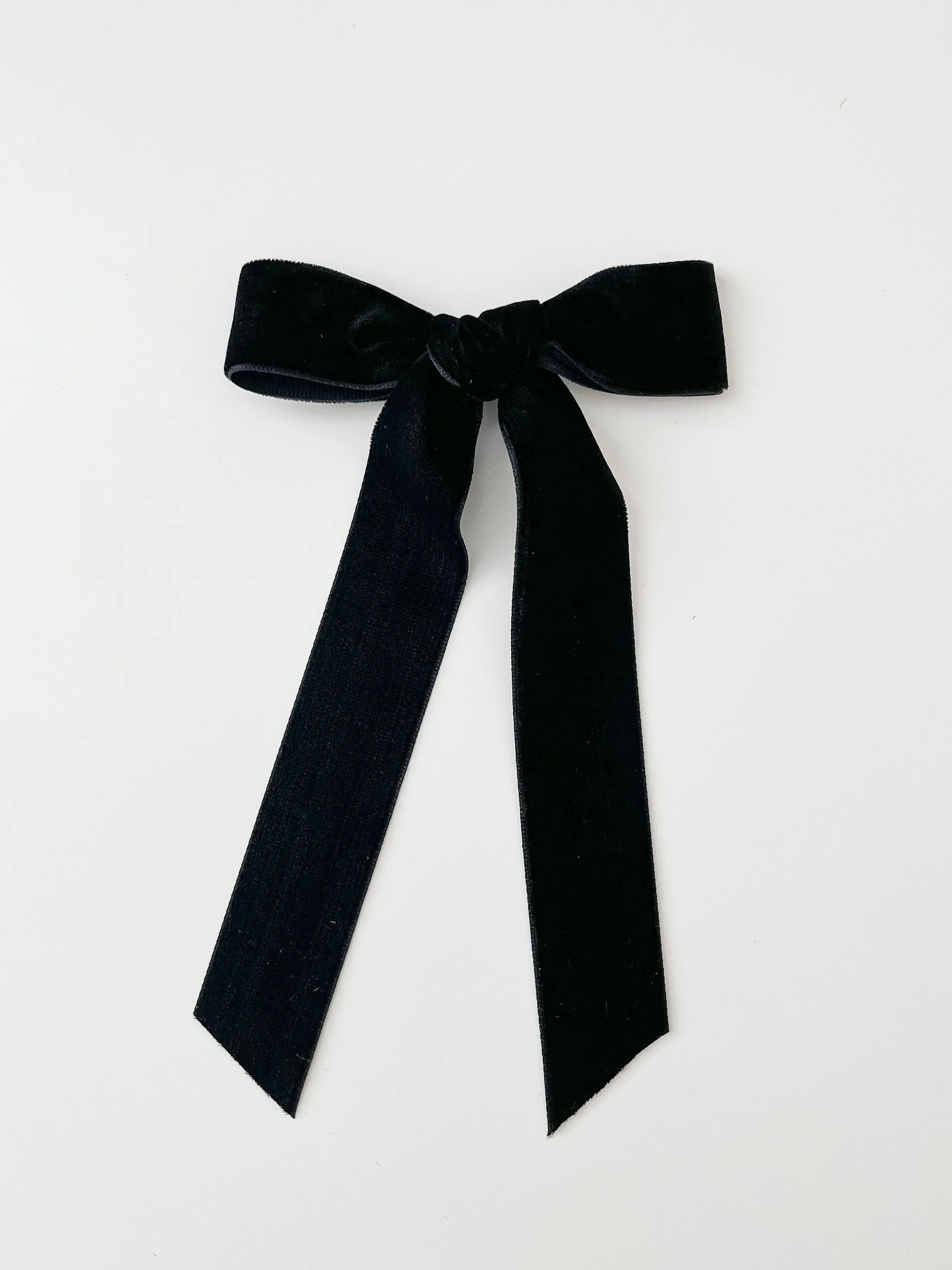 Velvet Ribbon Bow | Black