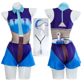 Water Miku Pokemon Suit Pokemon feat Hatsune Miku Project Voltage Cosplay Costume