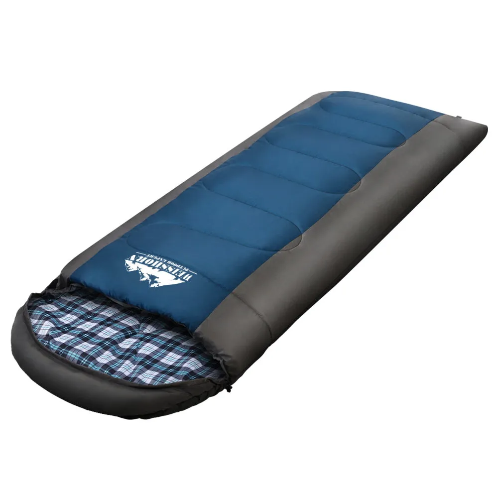 Weisshorn Sleeping Bag Bags Single Camping Hiking -20°C to 10°C Tent Winter Thermal Navy.