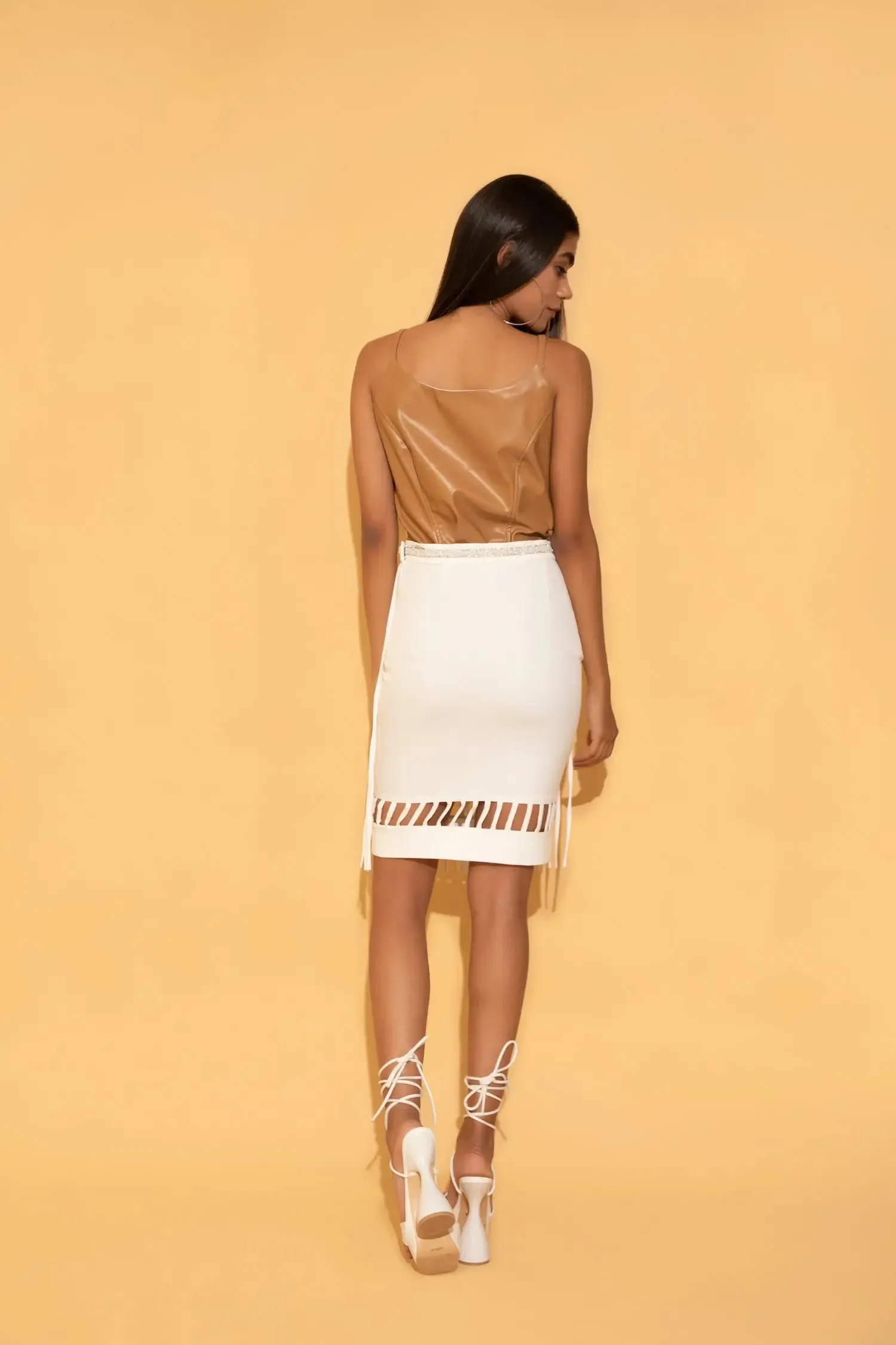 White Tassel Skirt