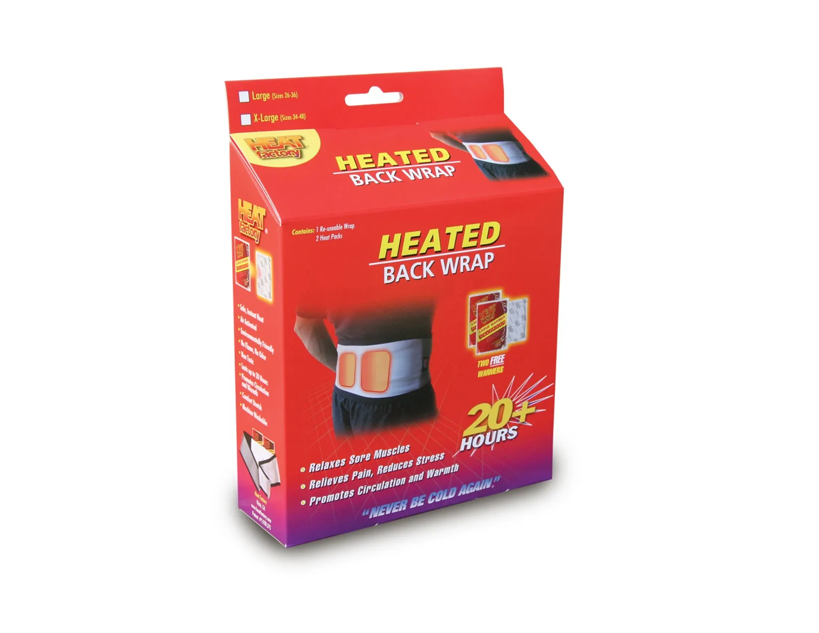 Wholesale Heated Back & Body Wrap - 12 Units