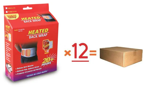 Wholesale Heated Back & Body Wrap - 12 Units