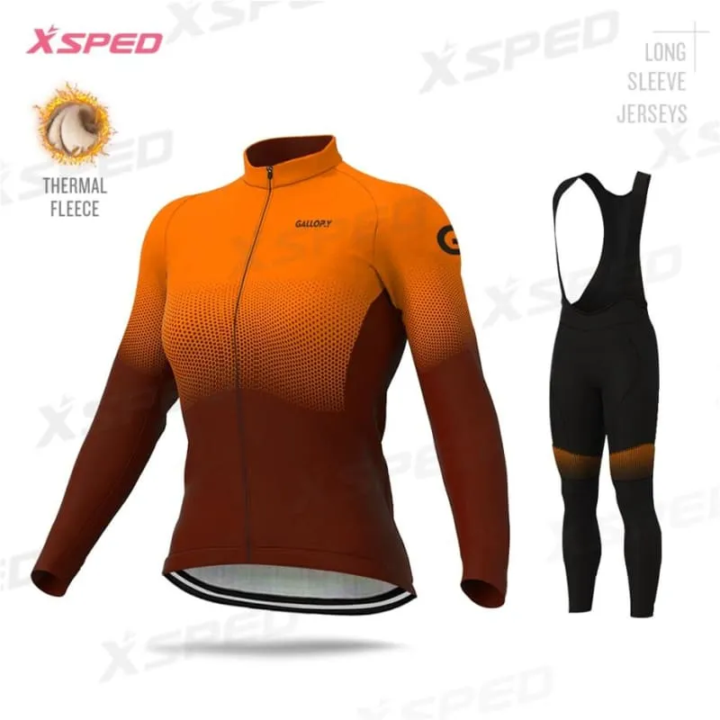 Women Cycling Thermal Fleece Jacket