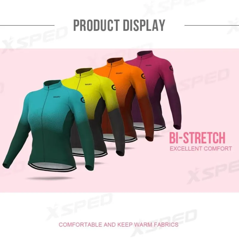 Women Cycling Thermal Fleece Jacket