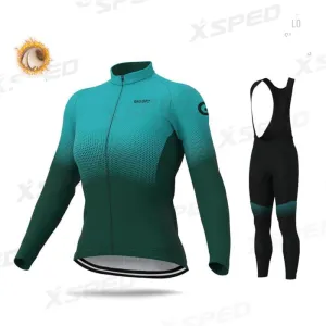 Women Cycling Thermal Fleece Jacket