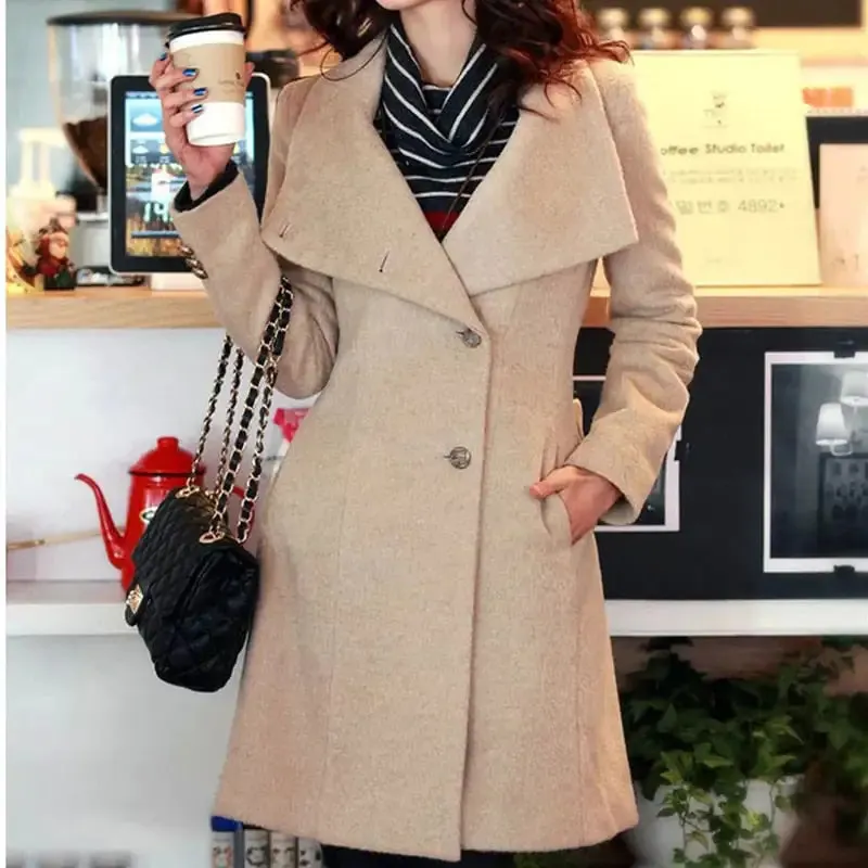 Women's Winter Cashmere Long Coat