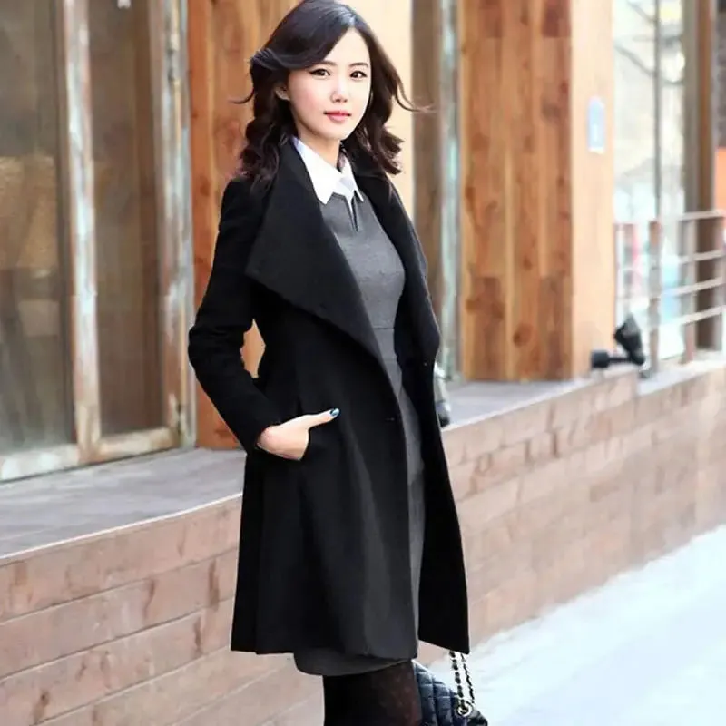 Women's Winter Cashmere Long Coat